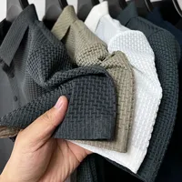قميص بولو رجالي مجوف بأكمام قصيرة ، حرير ثلجي ، جيد التهوية ، أزياء العمل ، تيشيرت رجالي ، ملابس ماركة ، جديد ، صيف ، - الصورة 3